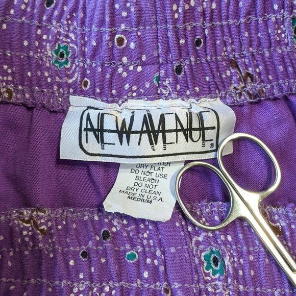 Vintage Printed Shorts & T-Shirt Two Piece Matching Set M - Picture 9 of 13